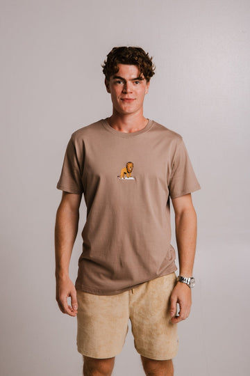 Lion T-shirt - Milky Brown