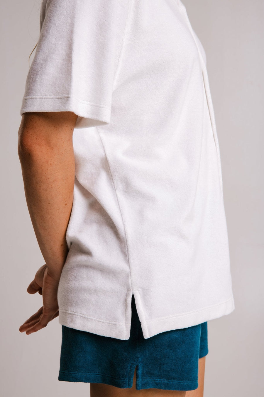 Embroidered Terry Unisex Shirt – Relaxed & Sustainable by Sossu at www.brixbailey.com