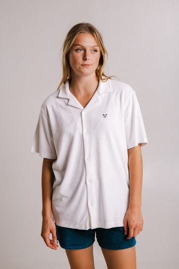 Embroidered Terry Unisex Shirt – Relaxed-Fit & Eco-Friendly by Sossu at www.brixbailey.com