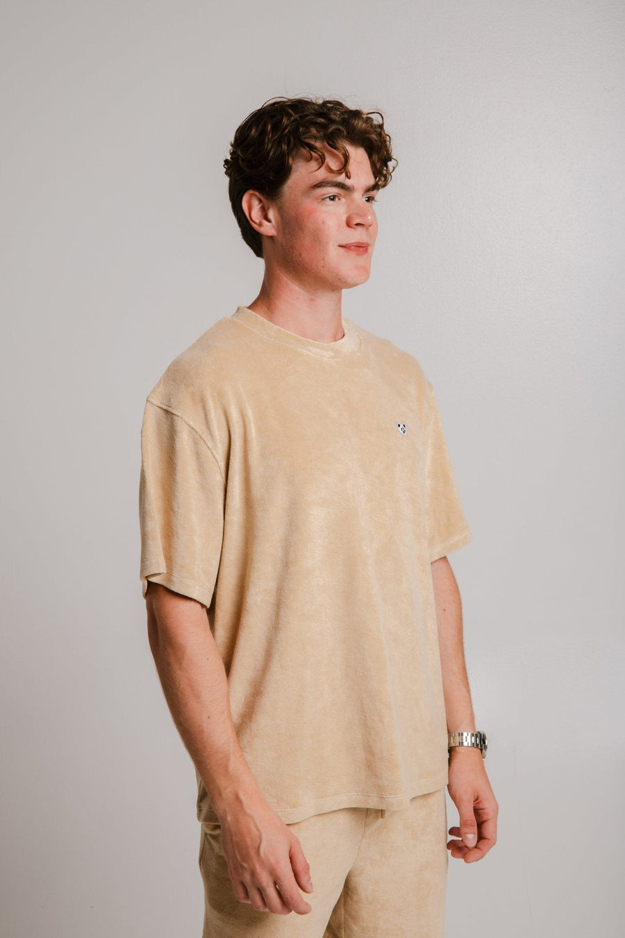 Embroidered Terry Unisex T-Shirt – Oversize & Eco-Friendly by Sossu at www.brixbailey.com