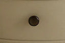 French Grey 3-Drawer Round Side Table