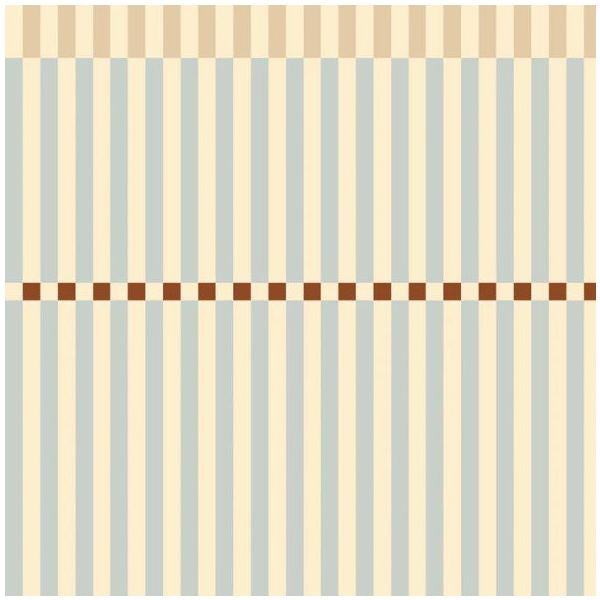 Nostalgic Stripes Blue and Beige Wallpaper