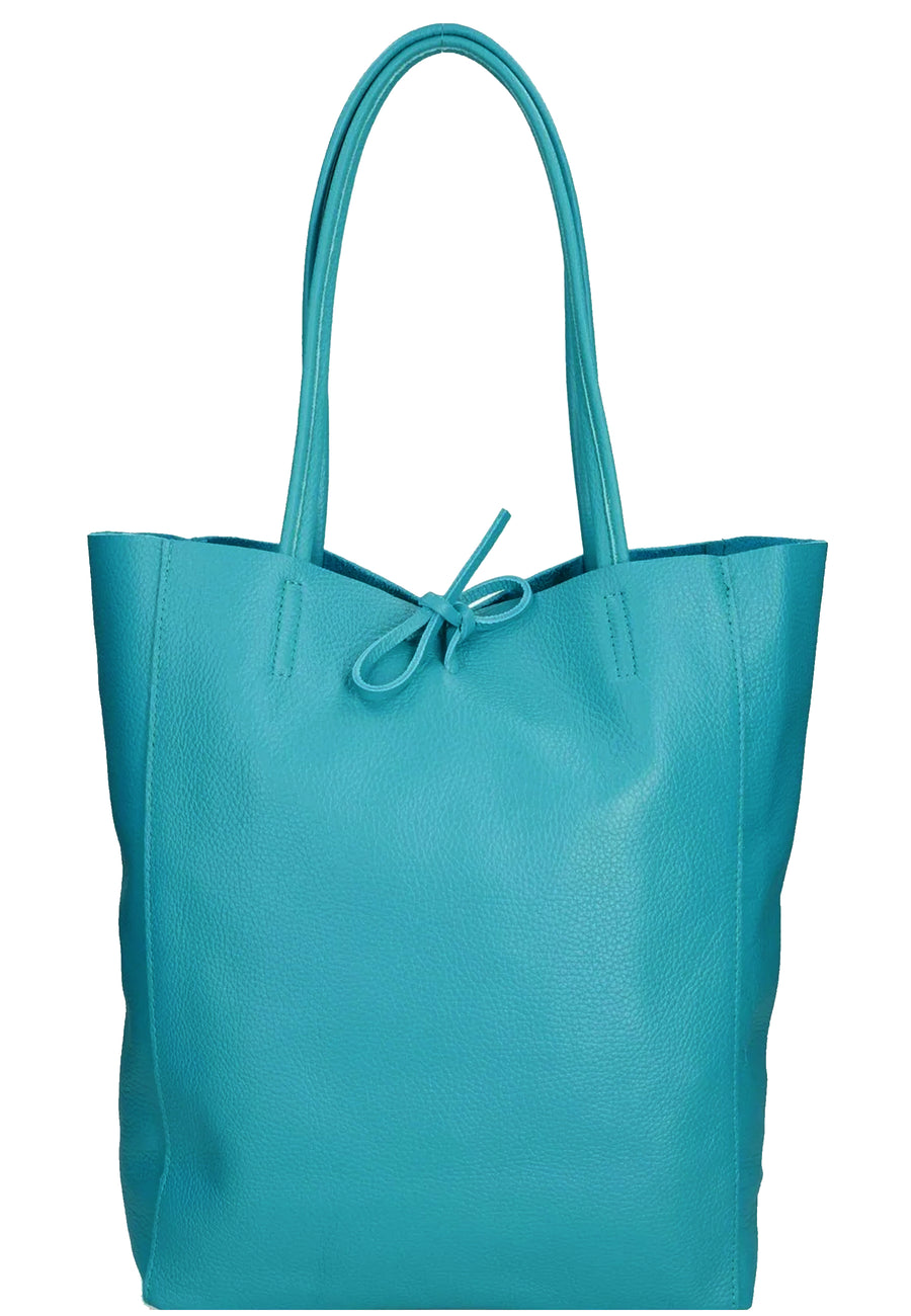 Jade Green Italian Leather Tote – Spacious & Stylish by Sostter at brixbailey.com