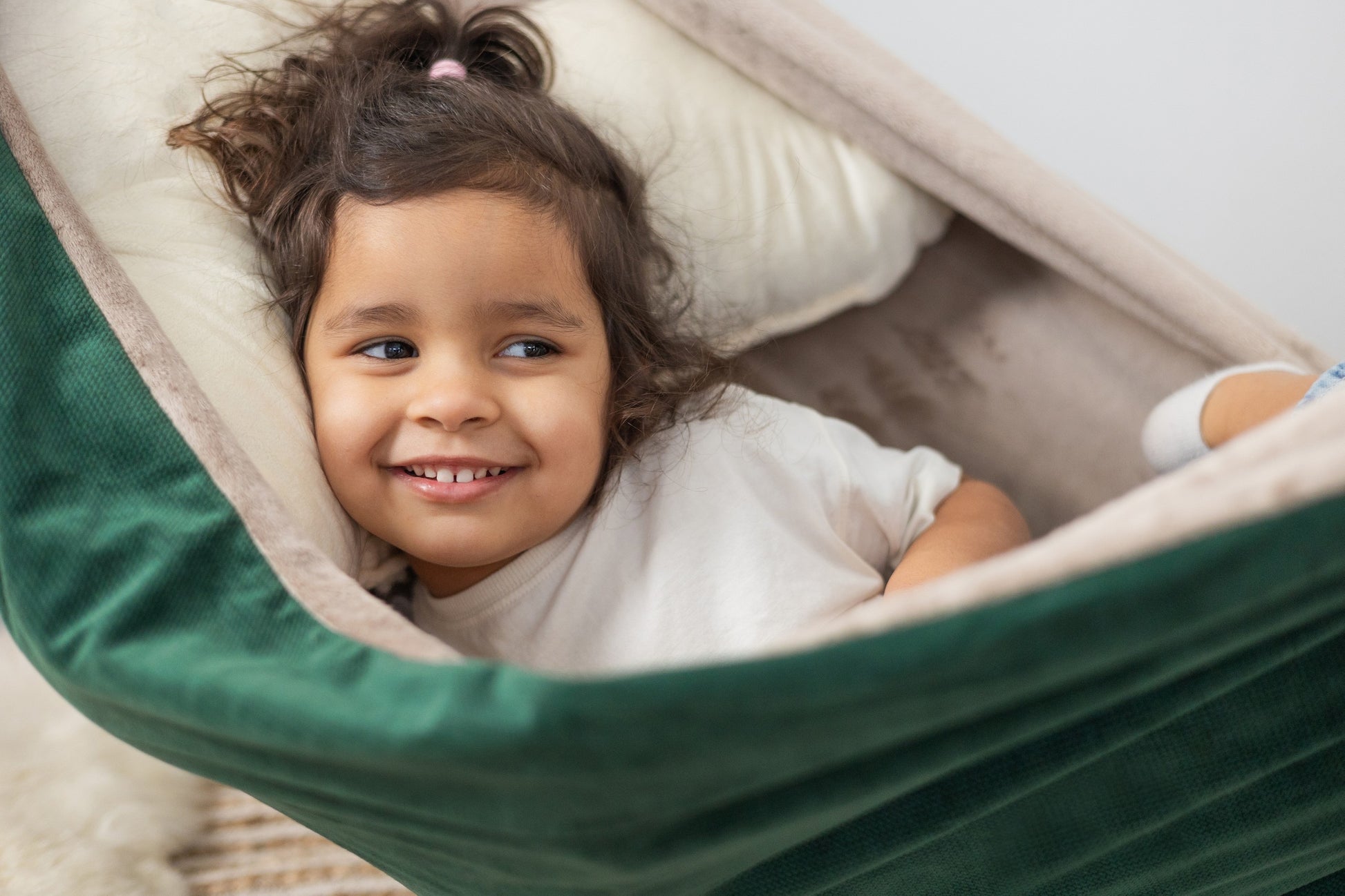 Forest Snuggle Hammock: Cozy, Safe & Handmade - Ideal for Home & Outdoors by Sówka at www.brixbailey.com