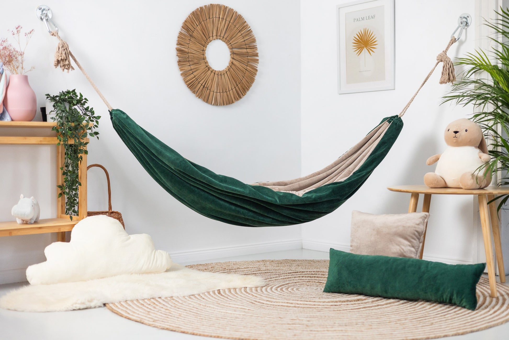 Forest Snuggle Hammock - Cozy, Safe & Handmade Kids' Hanging Chair by Sówka at www.brixbailey.com