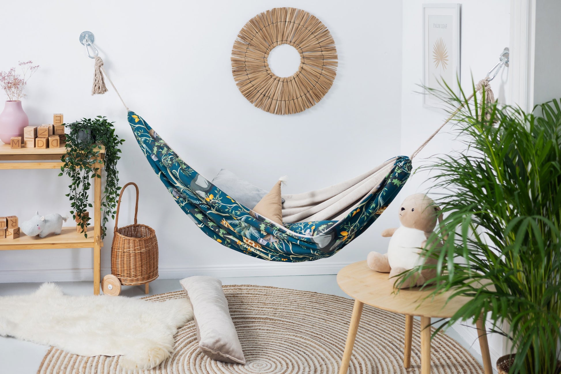 The Jungle Nap Hammock - A Tropical Oasis for Family Relaxation & Adventure - Soft, Safe & Handmade by Sówka at www.brixbailey.com