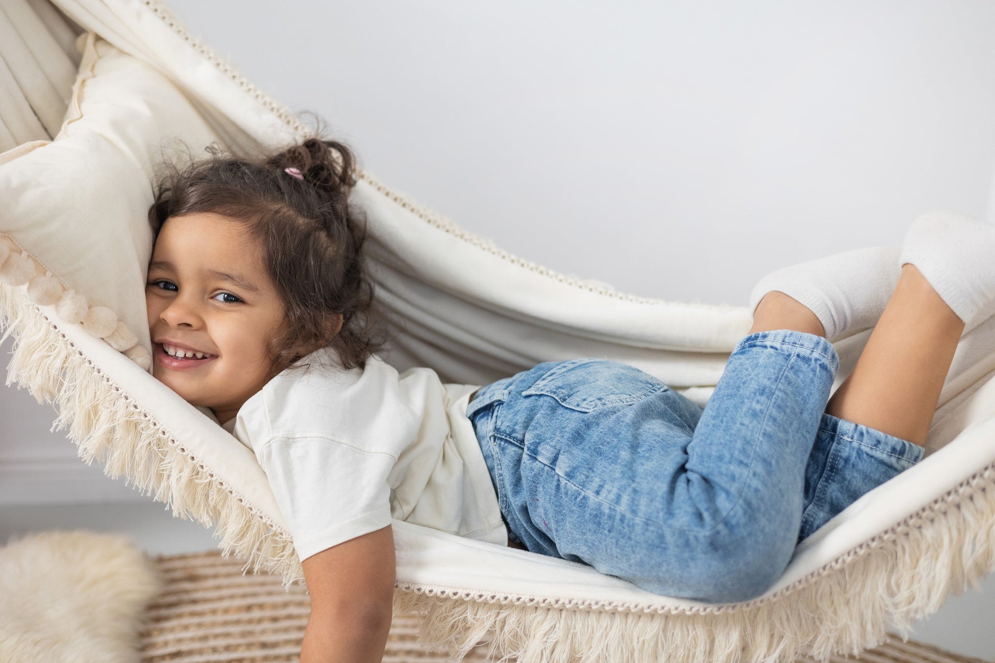 The Polar Hug Hammock: Dreamy, Safe & Cozy Kids’ Cloud Swing - Handmade, Versatile Design by Sówka at www.brixbailey.com