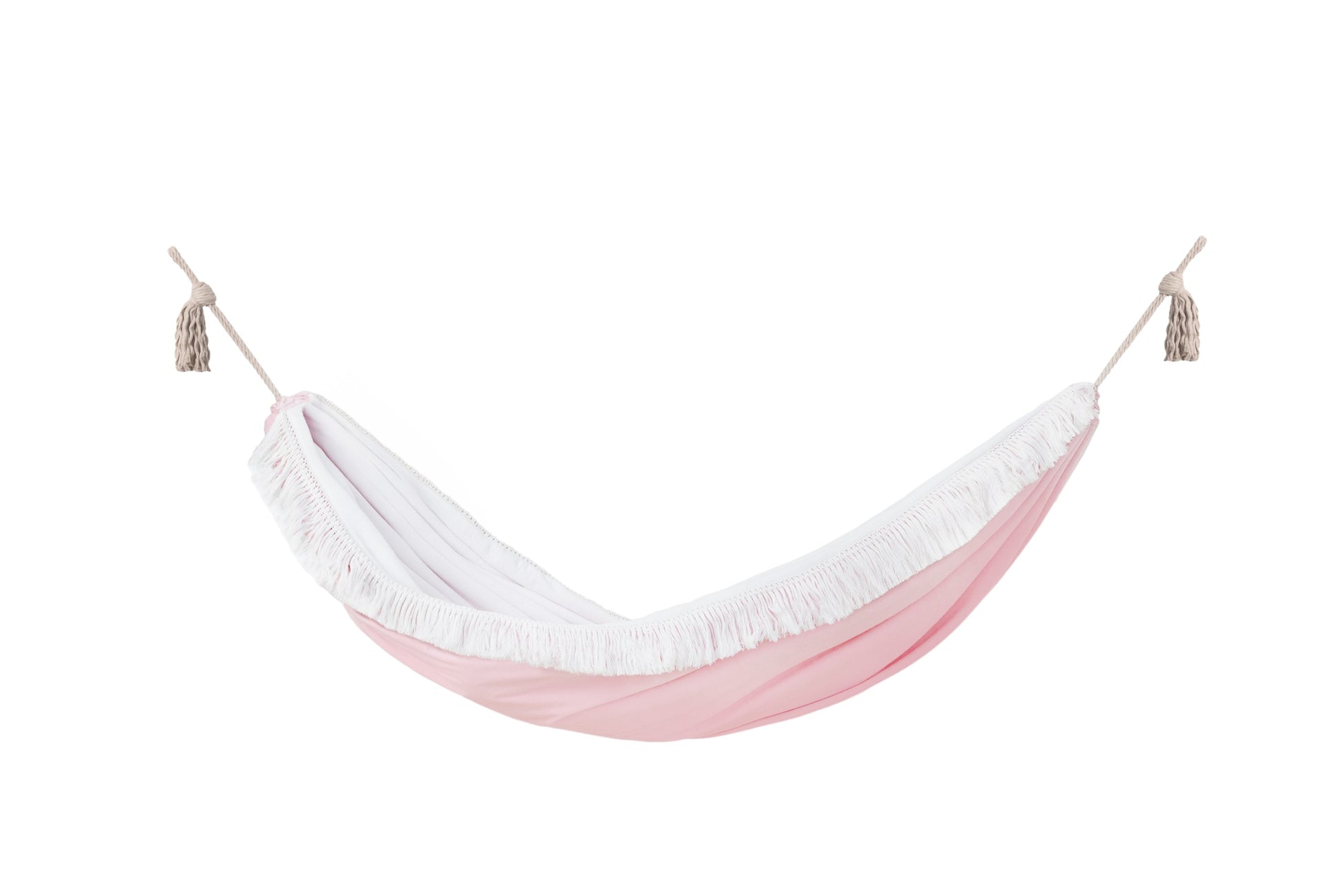 Rose Dream Hammock - Soft Pink, Handmade & Child-Safe for Cozy Family Moments by Sówka at www.brixbailey.com