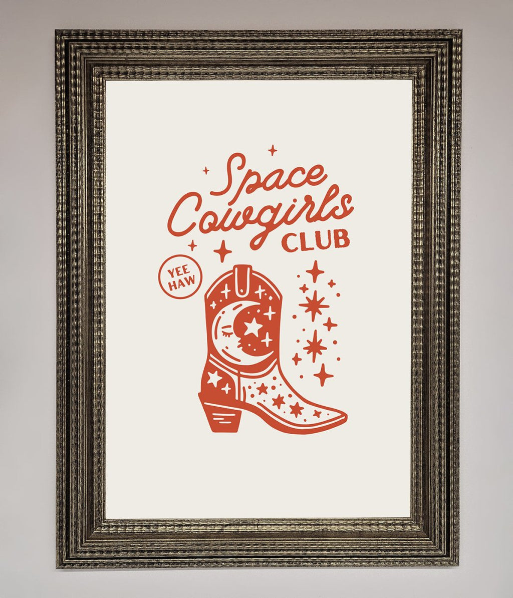 Space Cowgirls Club Framed Wall Art