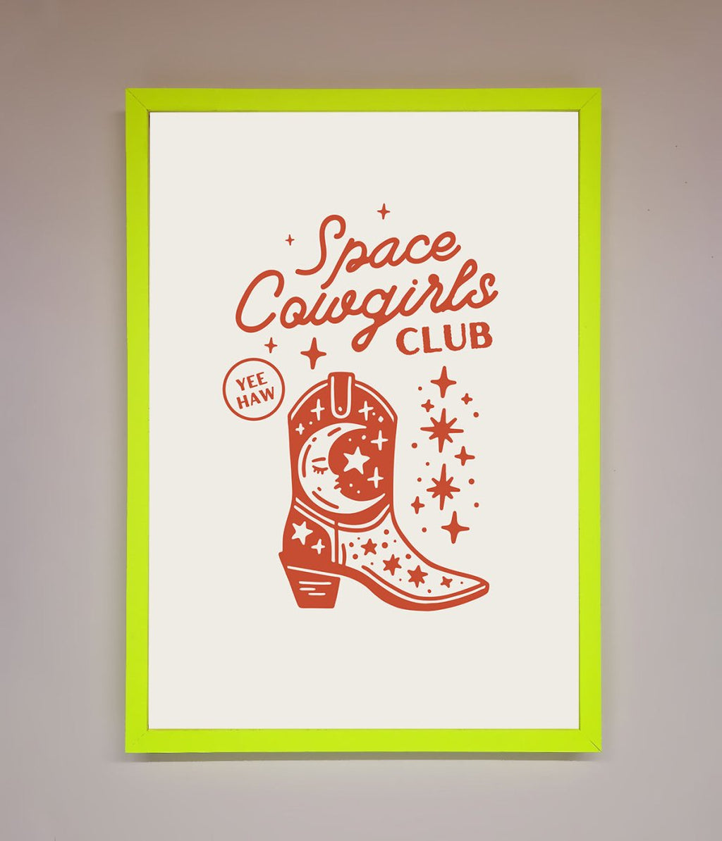 Space Cowgirls Club Framed Wall Art