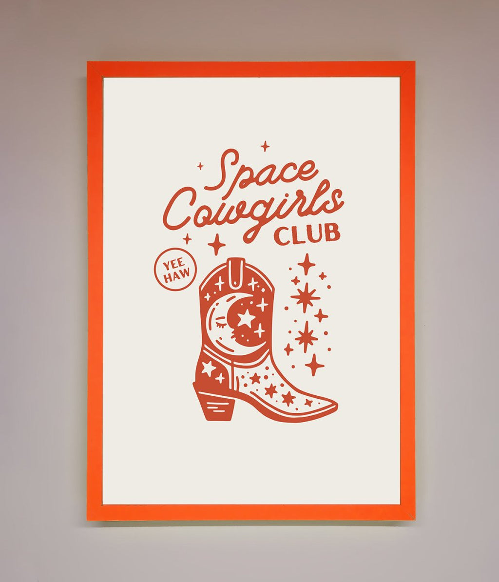 Space Cowgirls Club Framed Wall Art