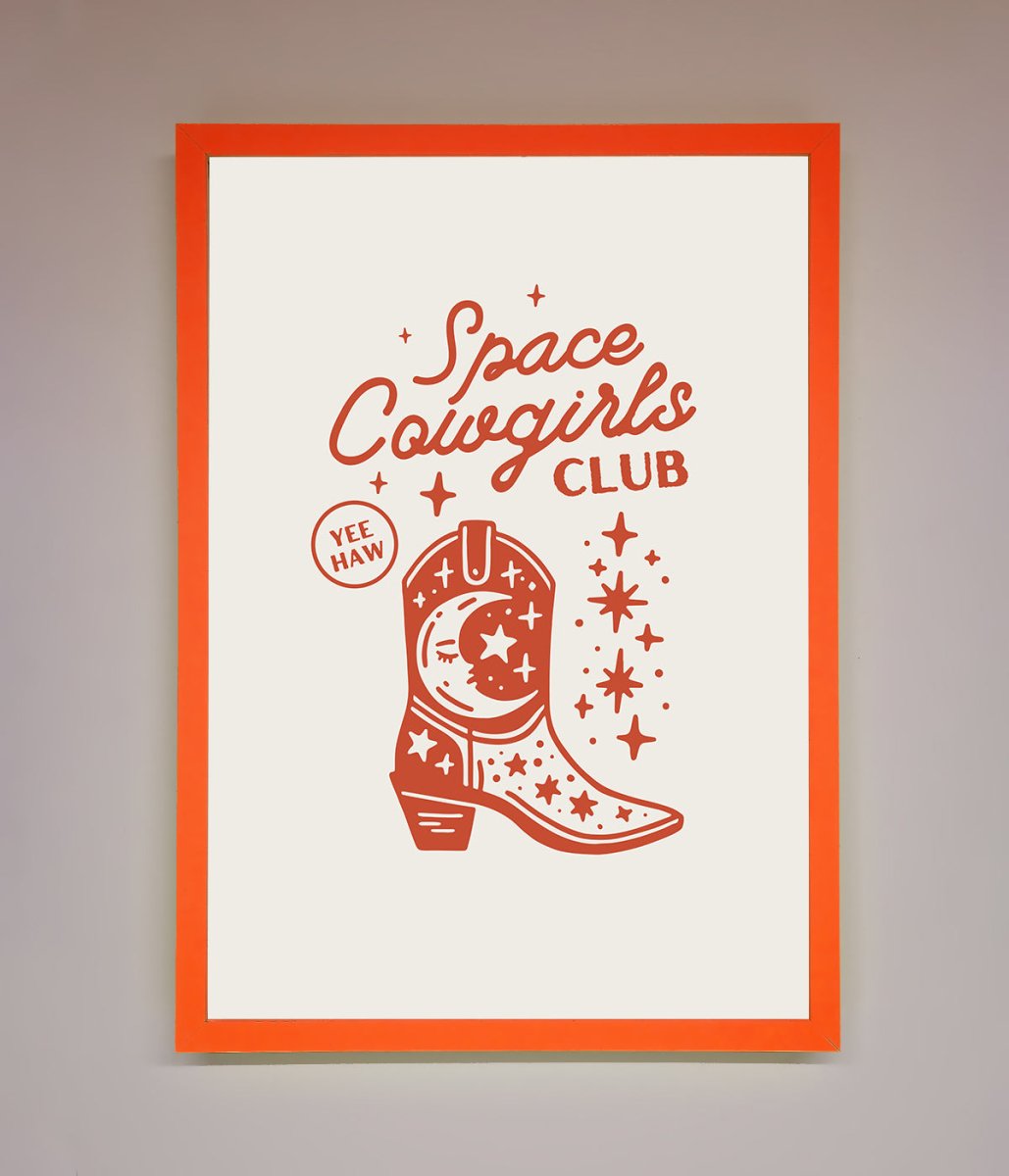 Space Cowgirls Club Framed Wall Art