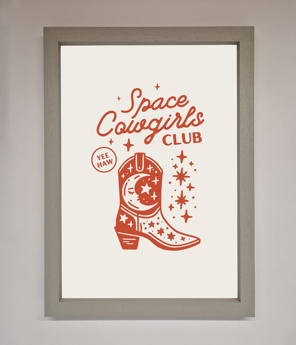 Space Cowgirls Club Framed Wall Art