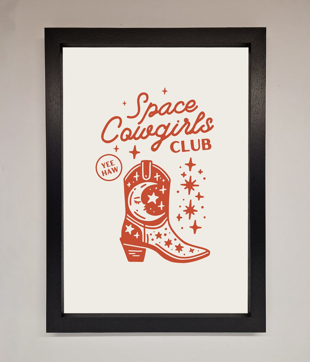 Space Cowgirls Club Framed Wall Art
