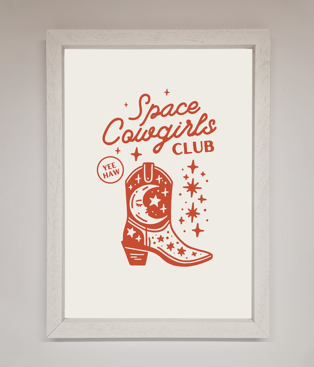 Space Cowgirls Club Framed Wall Art