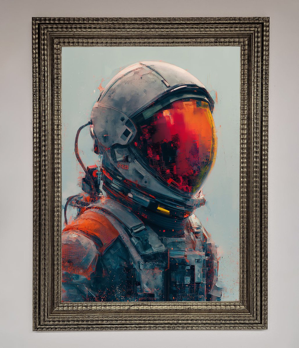Space Man Framed Wall Art