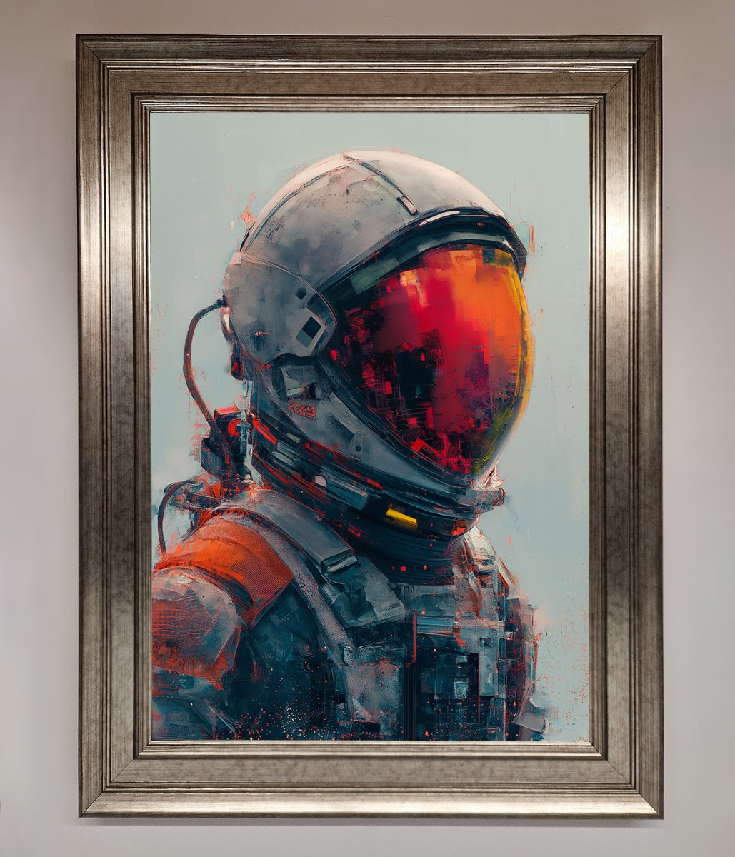 Space Man Framed Wall Art