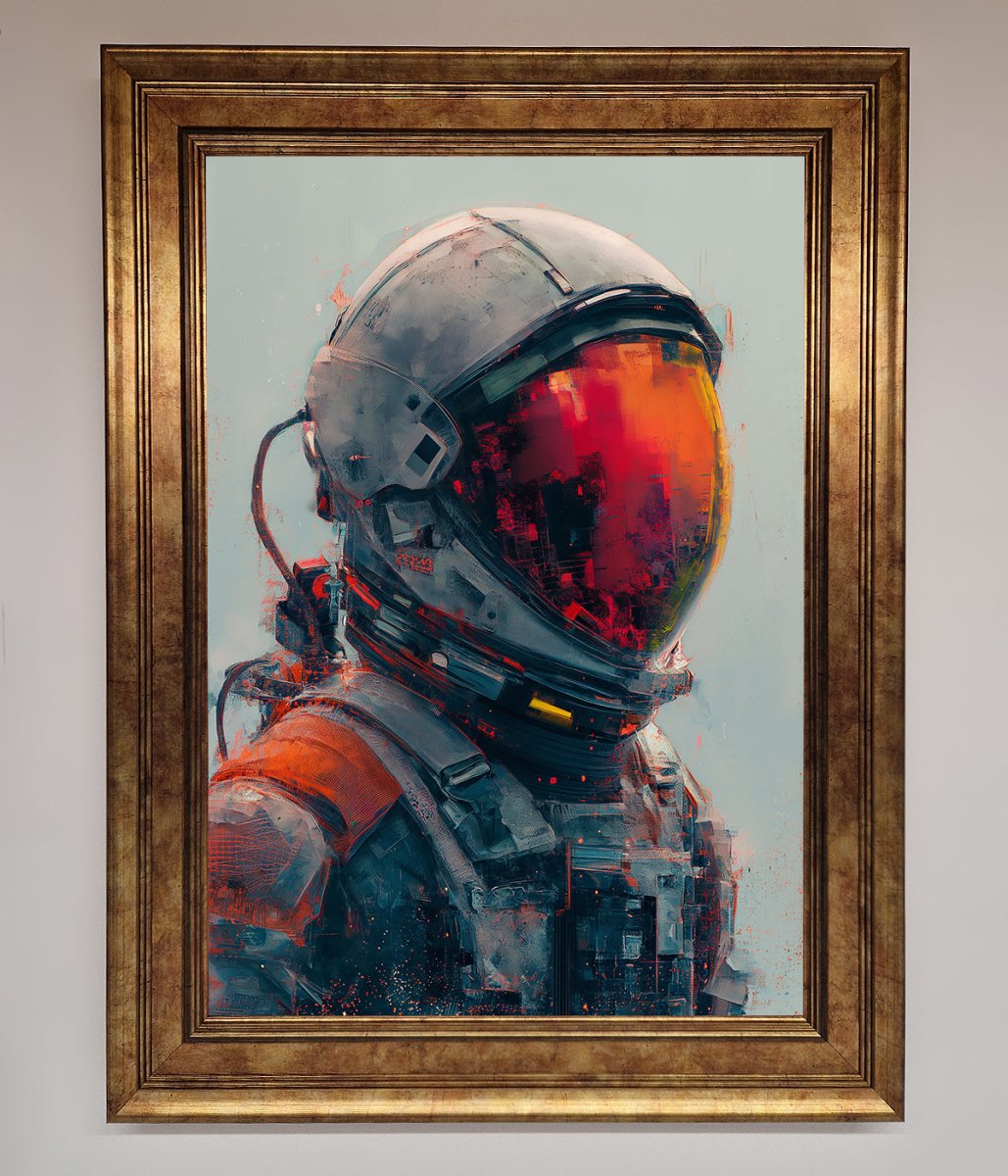 Space Man Framed Wall Art
