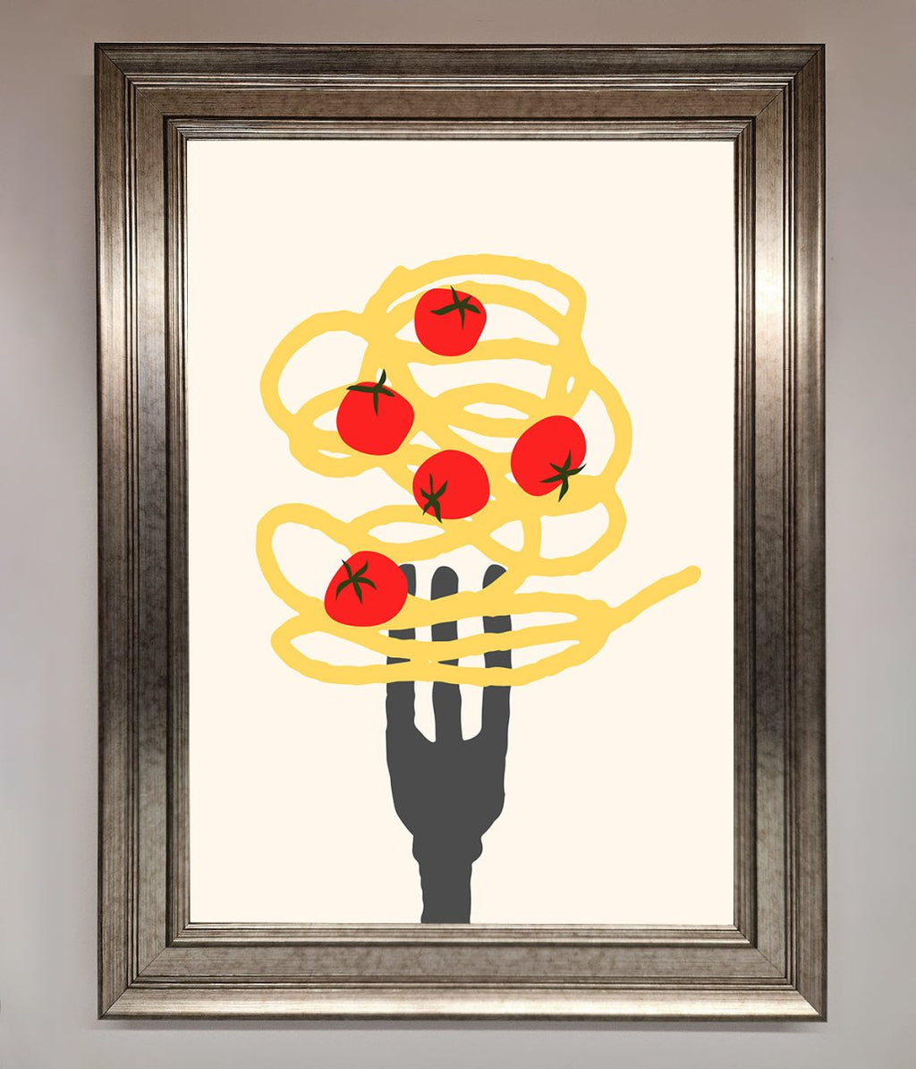 Spaghetti Folk Framed Print