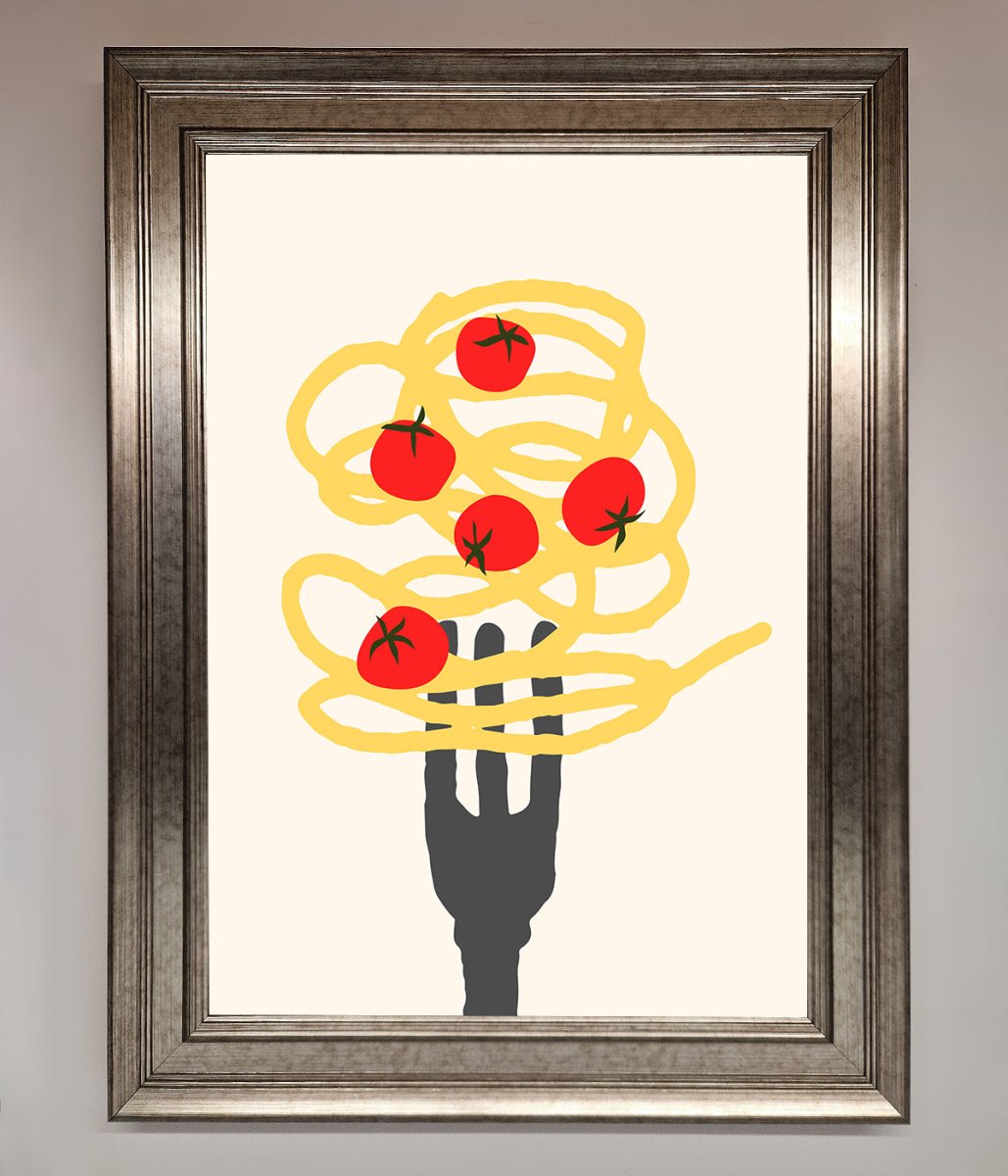 Spaghetti Folk Framed Print