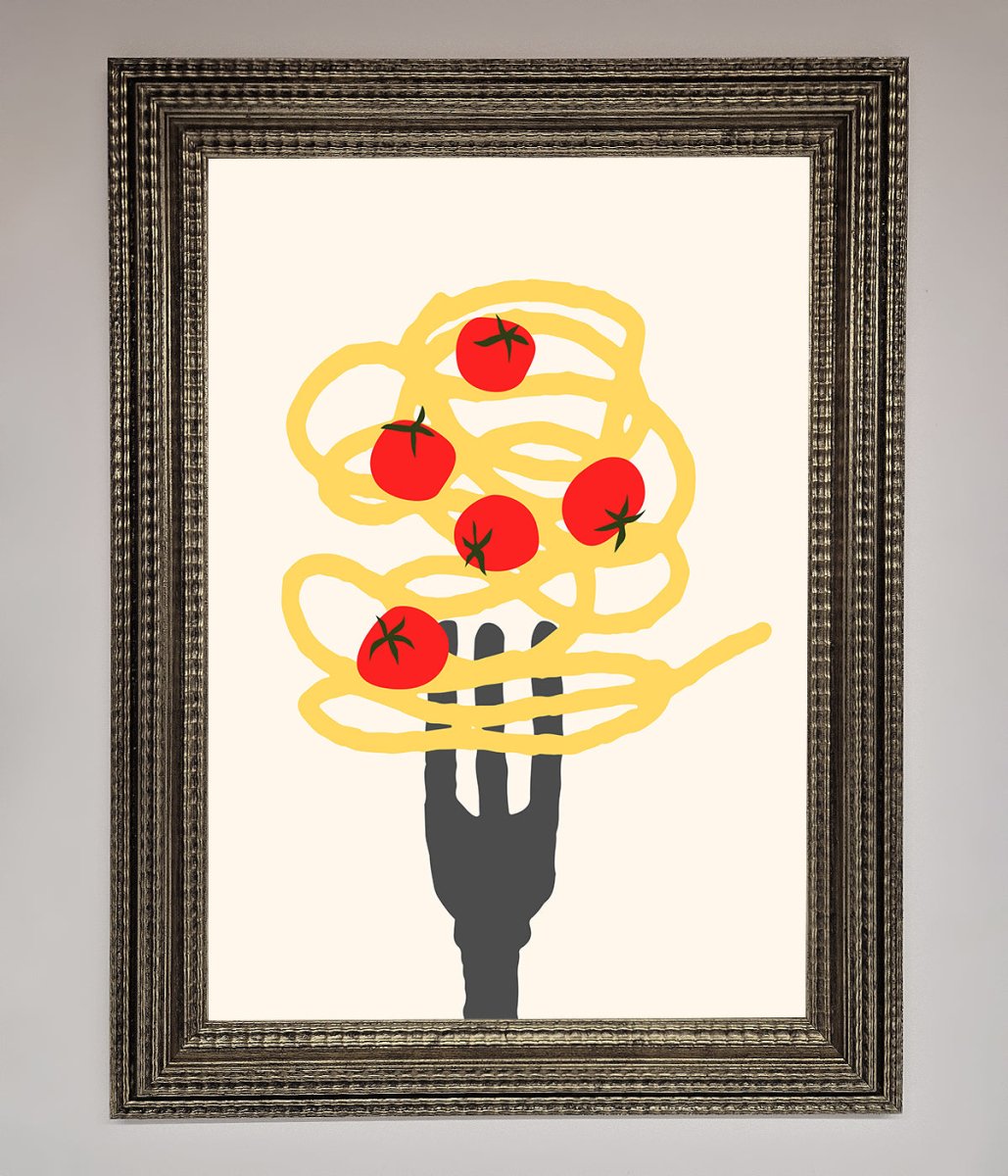 Spaghetti Folk Framed Print