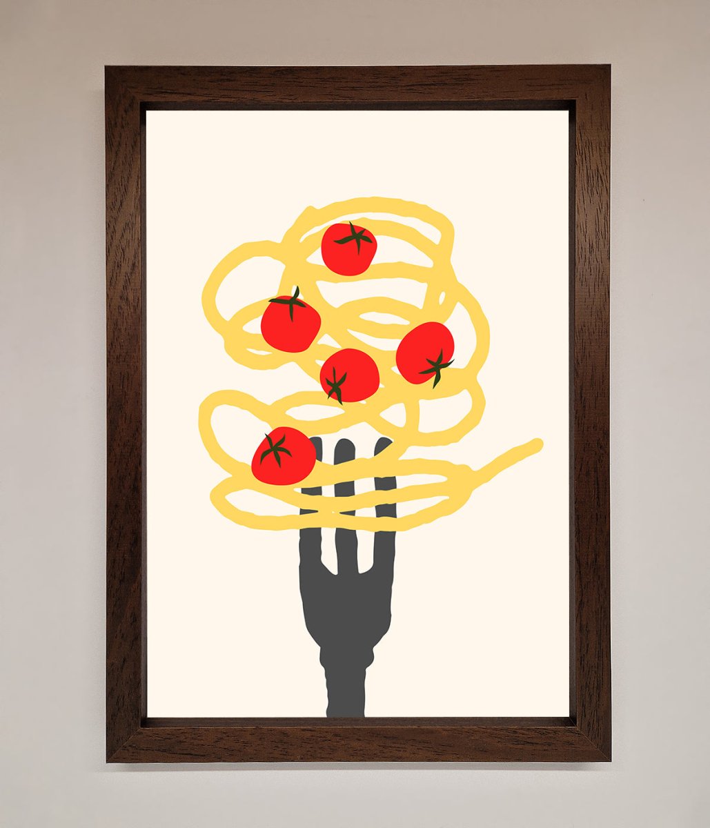 Spaghetti Folk Framed Print