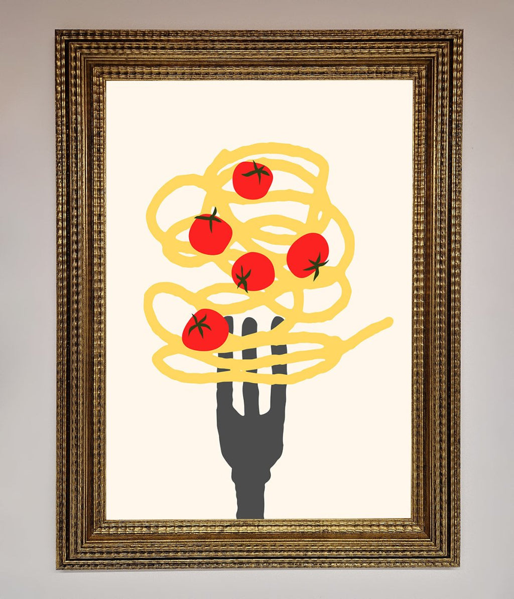 Spaghetti Folk Framed Print