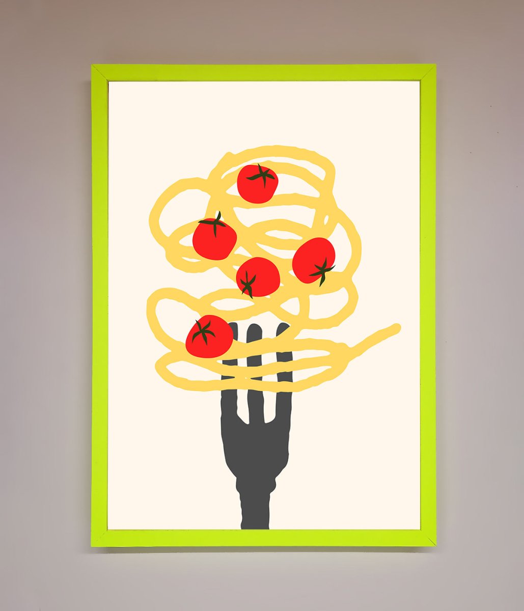 Spaghetti Folk Framed Print