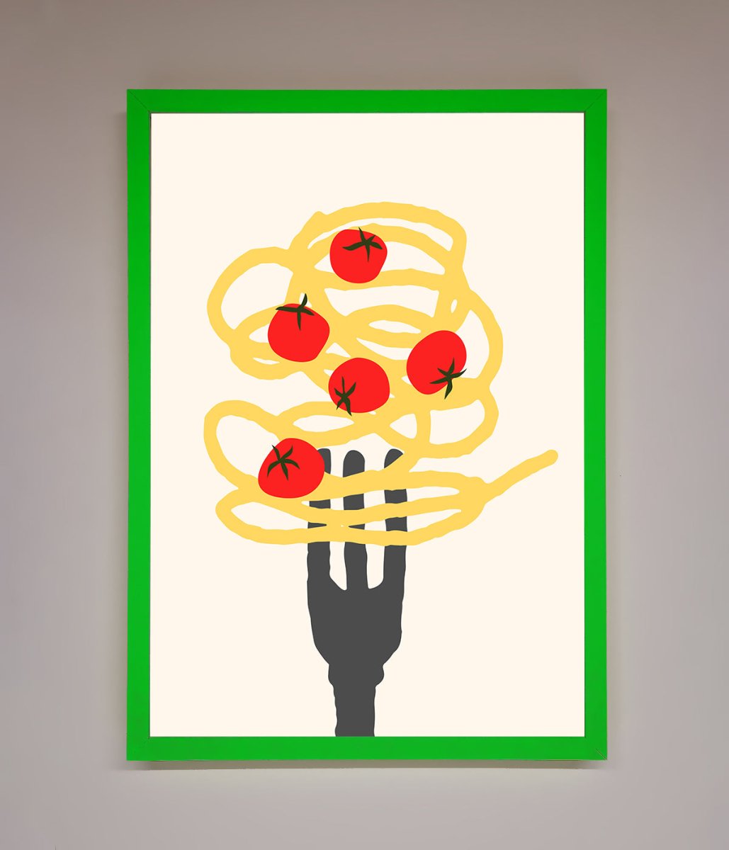 Spaghetti Folk Framed Print