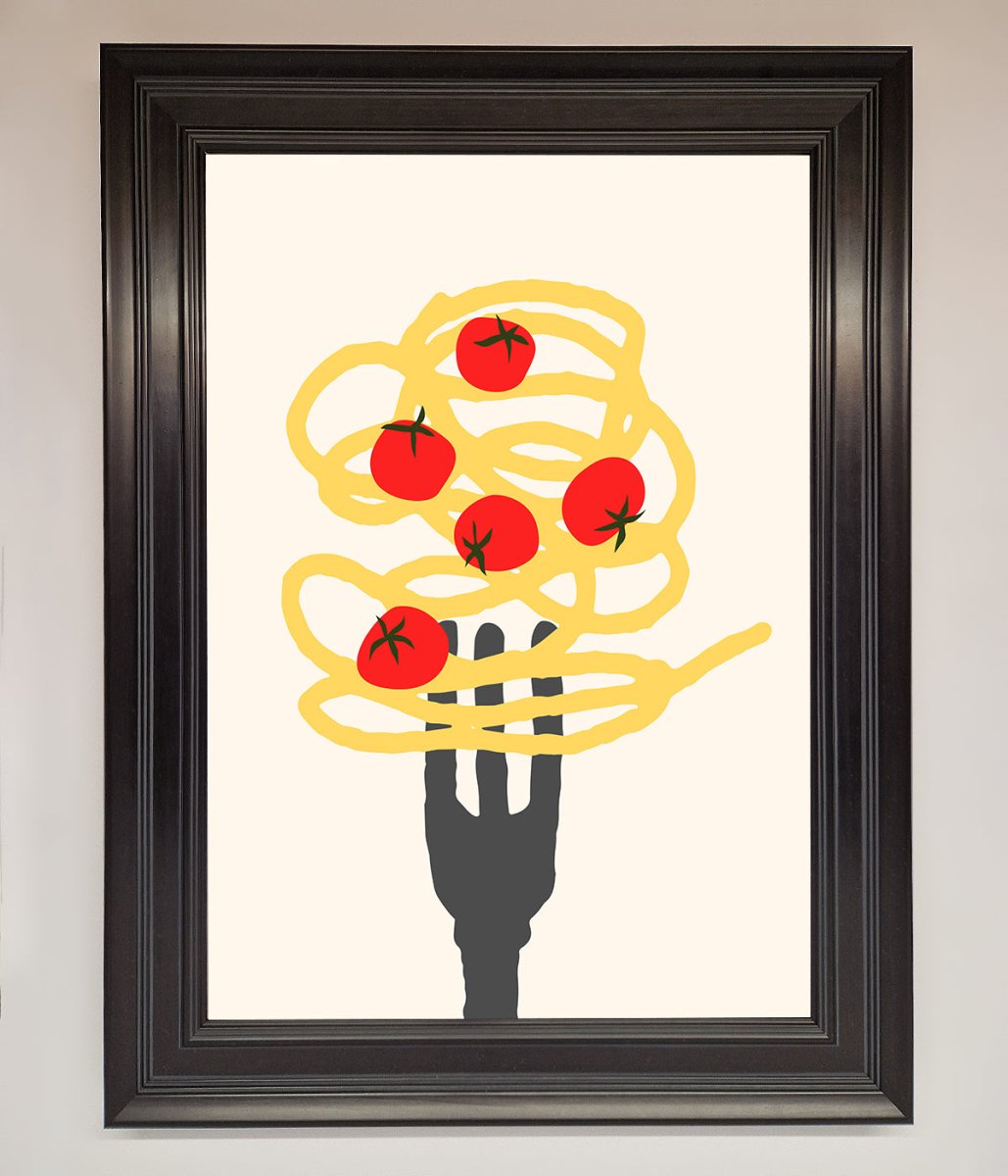 Spaghetti Folk Framed Print