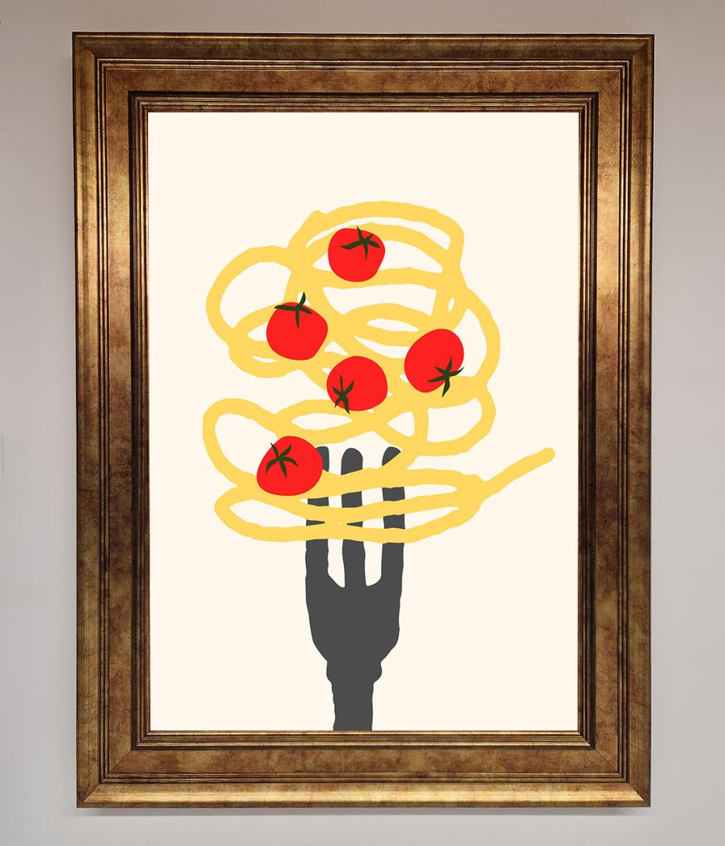Spaghetti Folk Framed Print