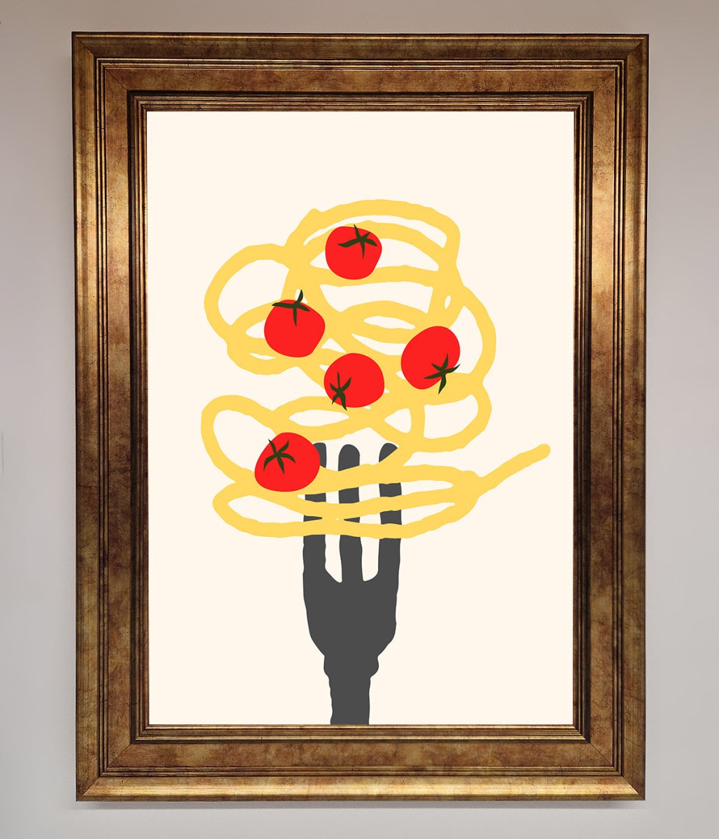 Spaghetti Folk Framed Print