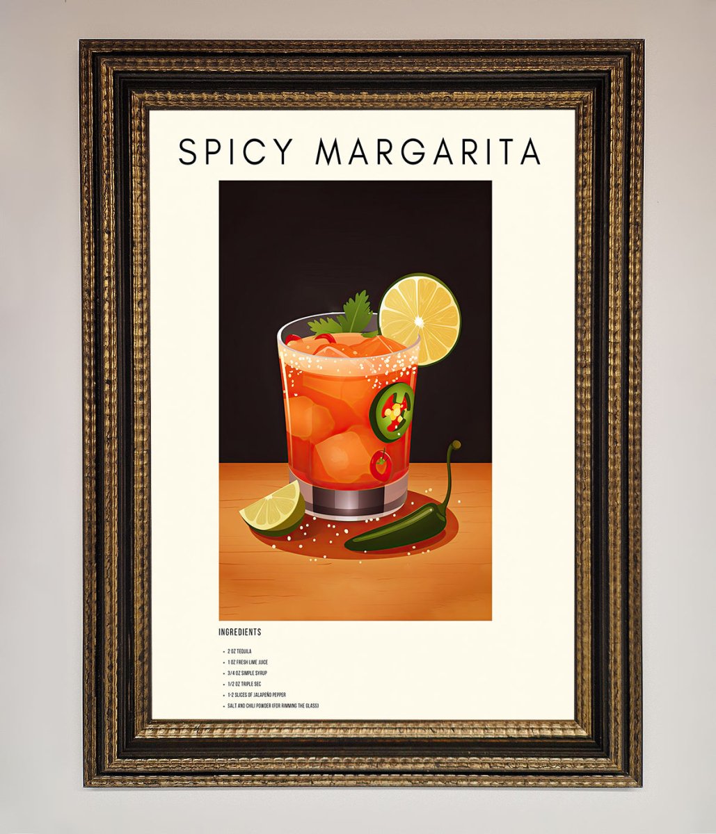 Spicy Margarita A1 Framed Poster