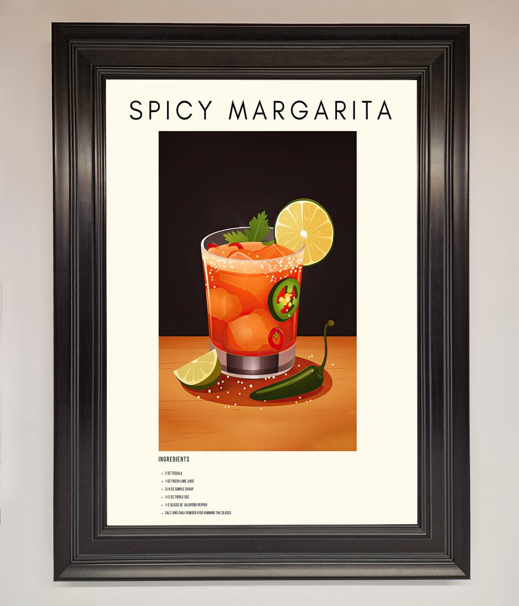 Spicy Margarita A1 Framed Poster
