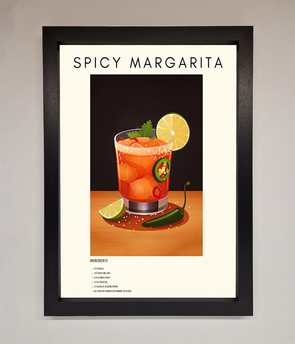 Spicy Margarita A1 Framed Poster