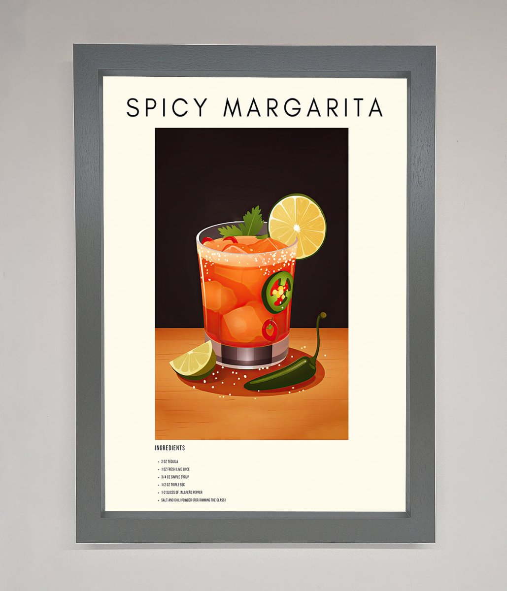 Spicy Margarita A1 Framed Poster