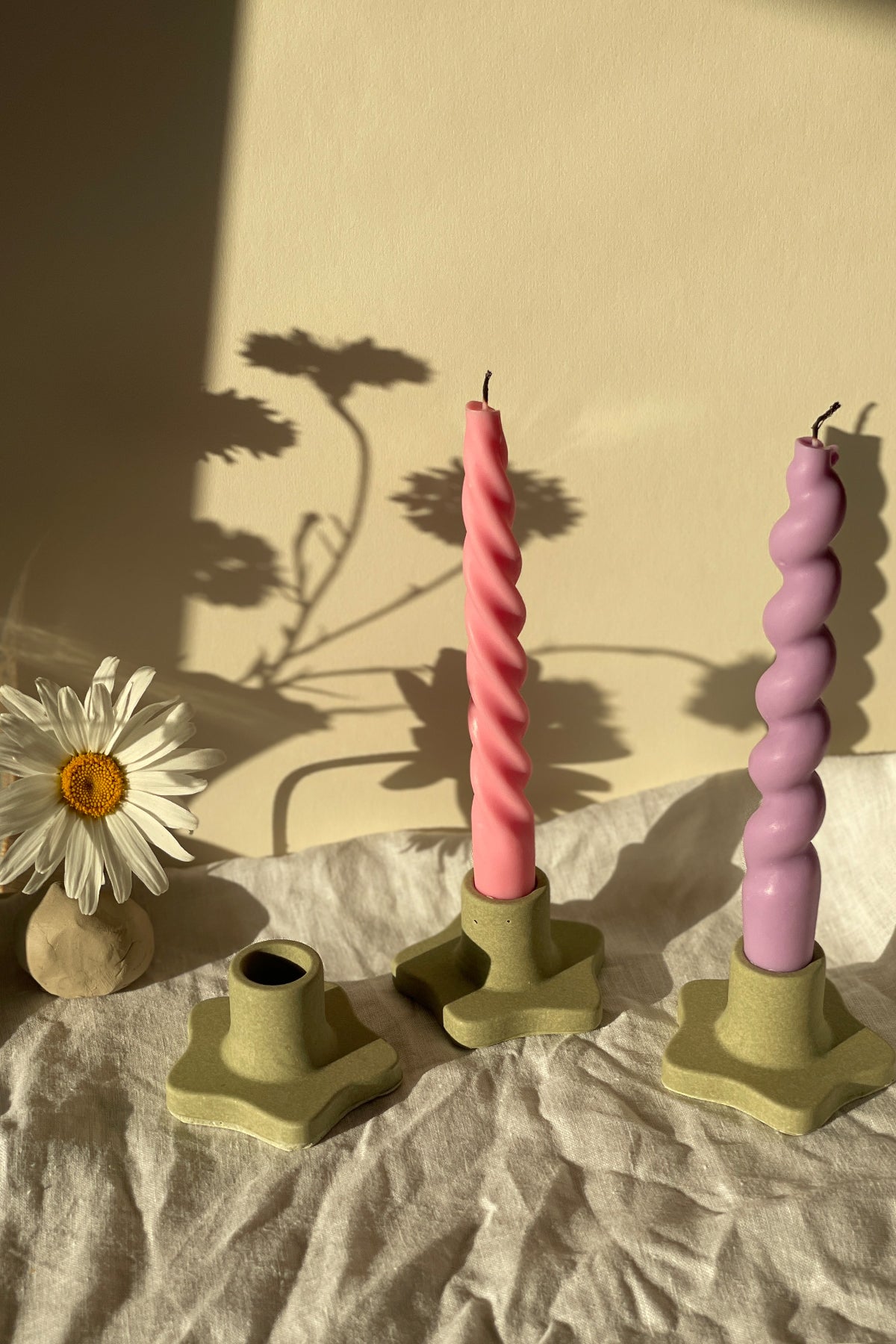 Spiral Taper Candles  Bundle of 4
