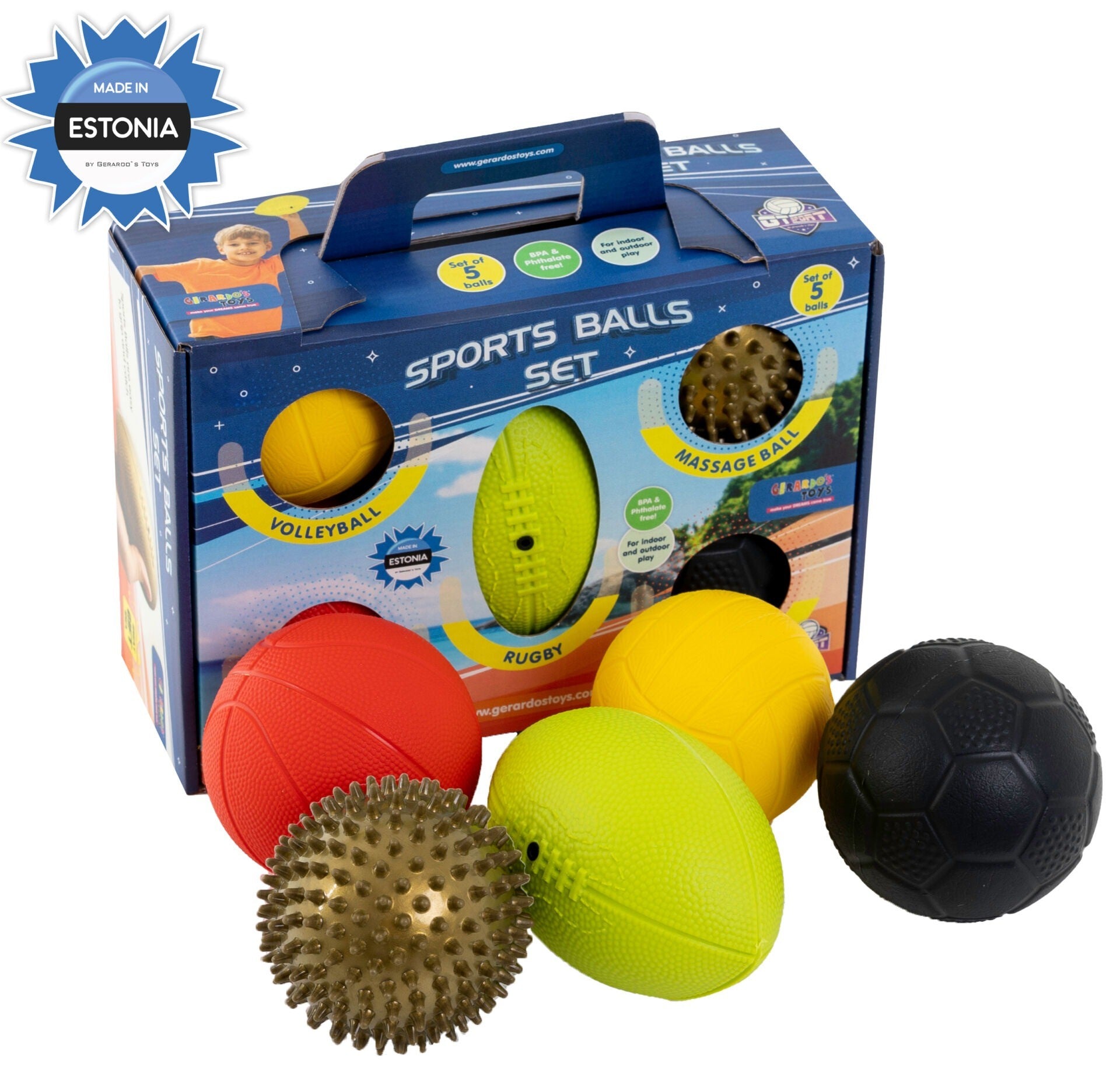 Sports Balls Set 5 pcs for Kids