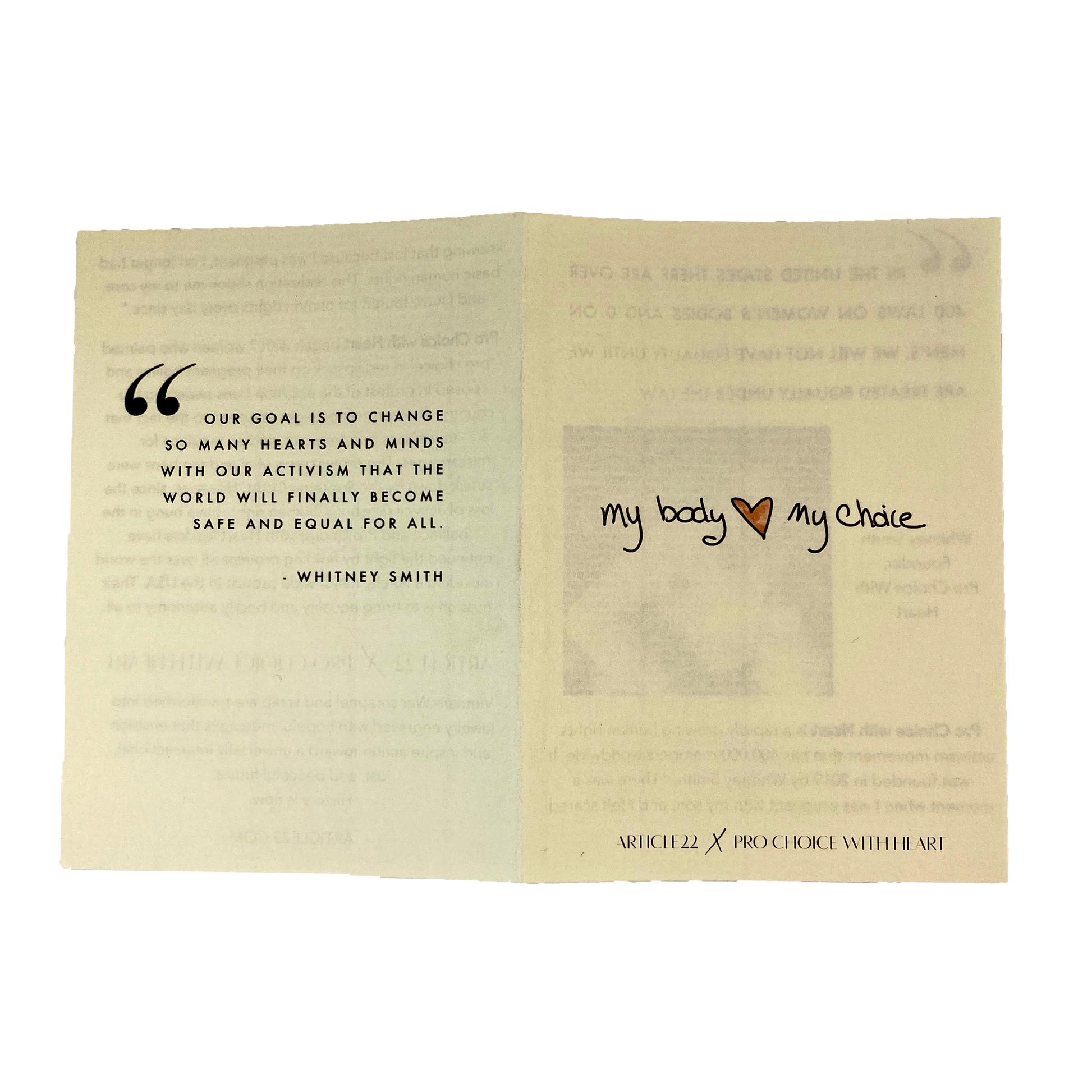 My Body My Choice Bar Tag Necklace