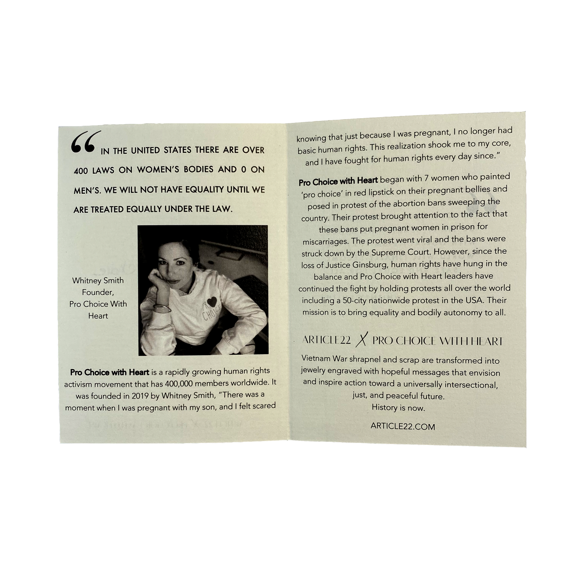 My Body My Choice Bar Tag Necklace