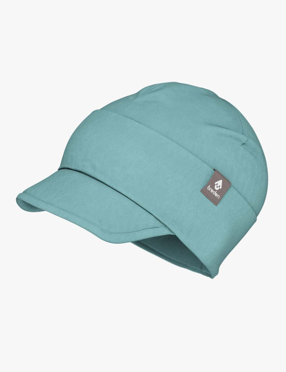 Double Cotton Peaked Cap BO - Spring & Autumn Weather Kid-Friendly Headwear - 95% Oeko-Tex® Cotton by Breden at www.brixbailey.com
