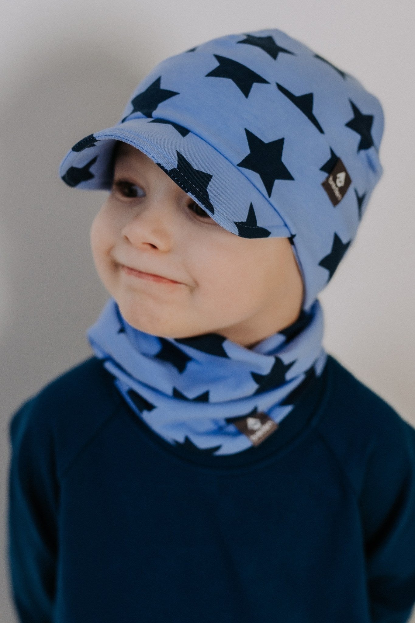 Double Cotton Peaked Cap BO - Ideal for Spring & Autumn | Extra Wind Protection and Comfortable Fit by Breden at www.brixbailey.com