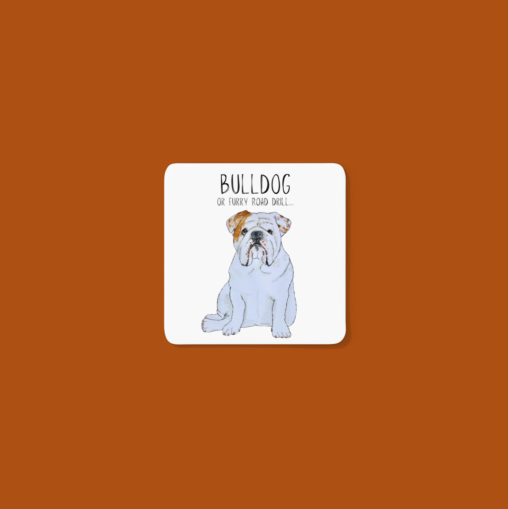 Bulldog Print Coasters – Sip in Style with a Snorty Companion!