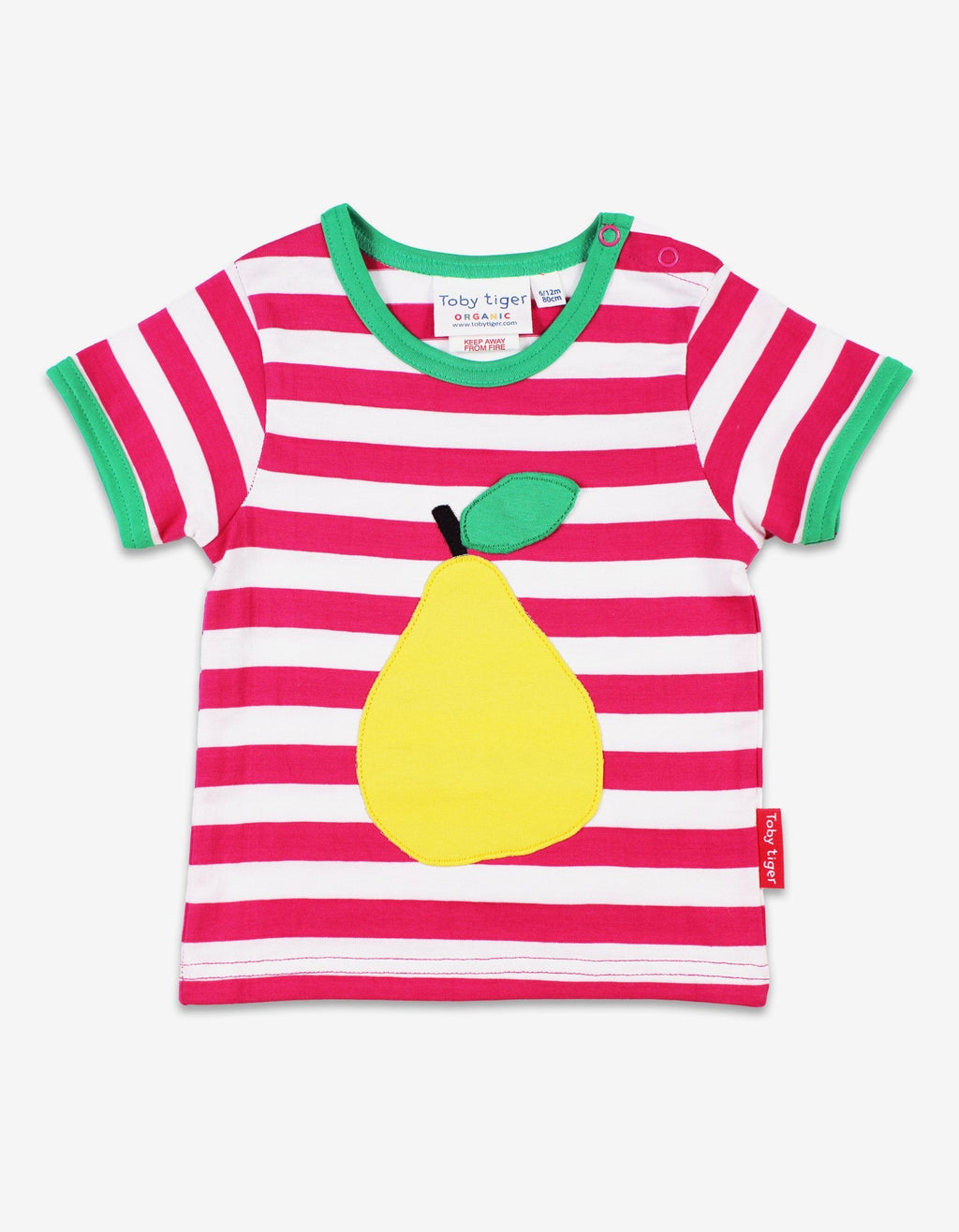 Organic Pear Applique Short Sleeved T-Shirt