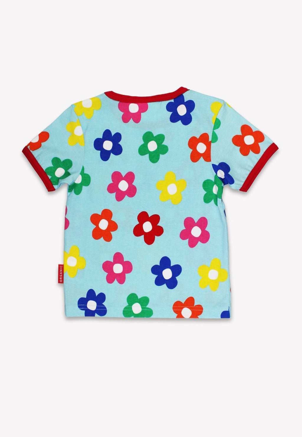 Organic Rainbow Bloom Bunny Pocket T-Shirt for Babies