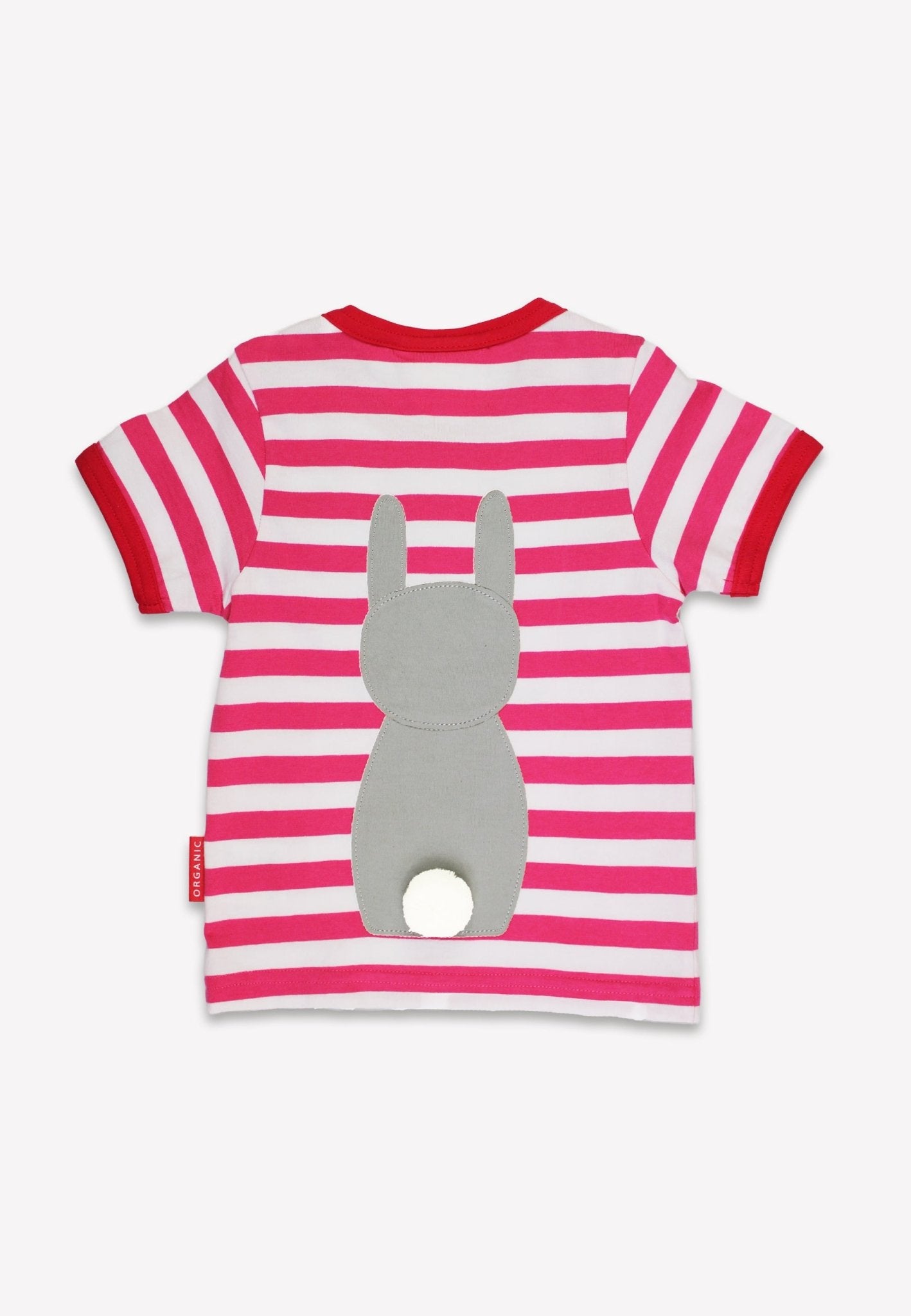 Organic Bunny Applique Short Sleeved T Shirt for Kids