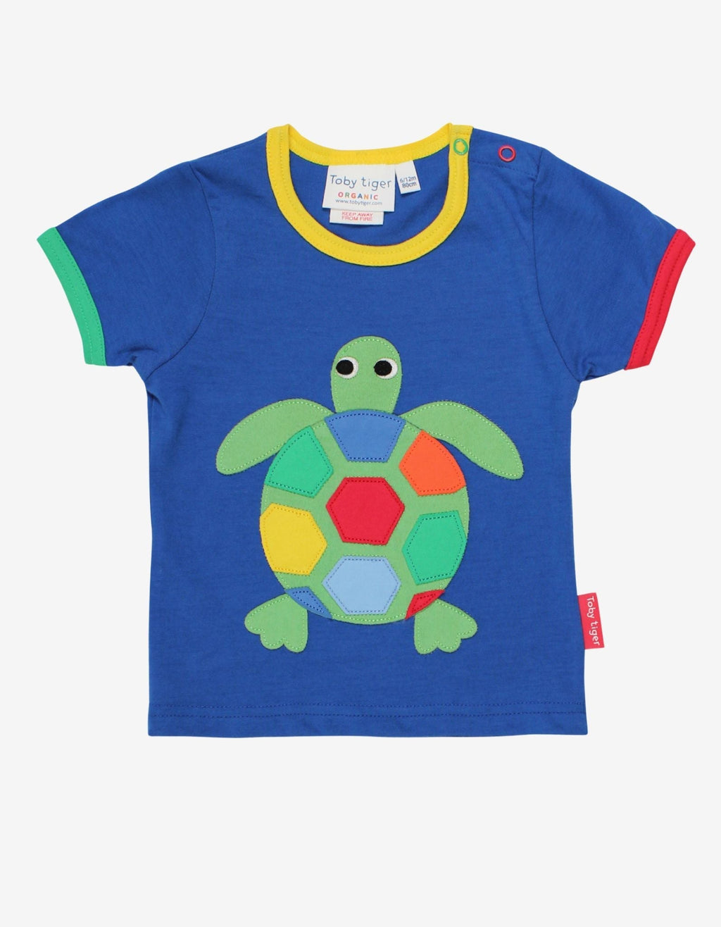 Organic Turtle Applique Short Sleeved T Shirt
