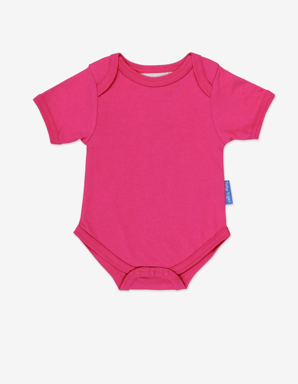 Organic Pink Short Sleeved Baby Bodysuit