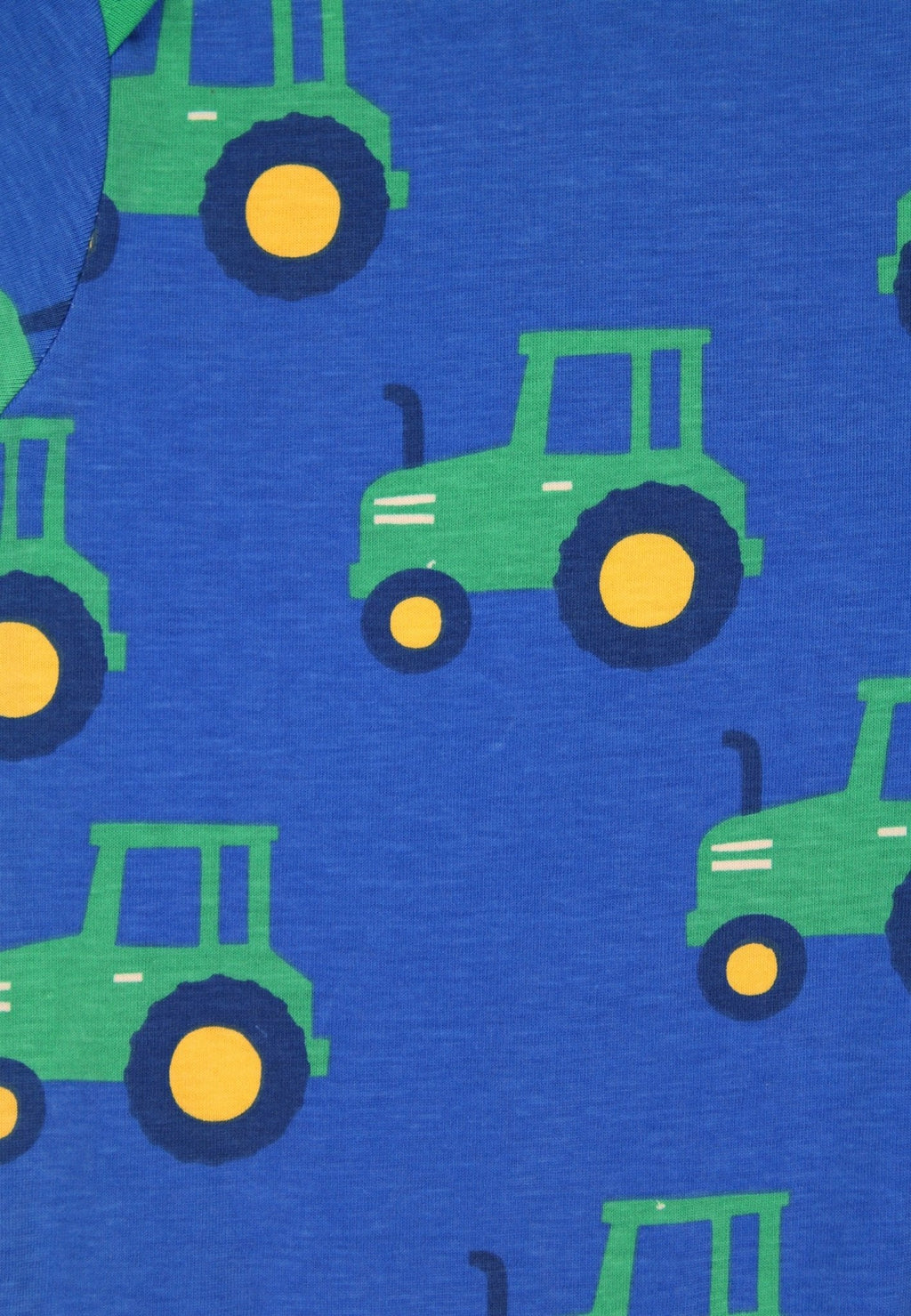 Organic Hillside Tractor Print Baby Body