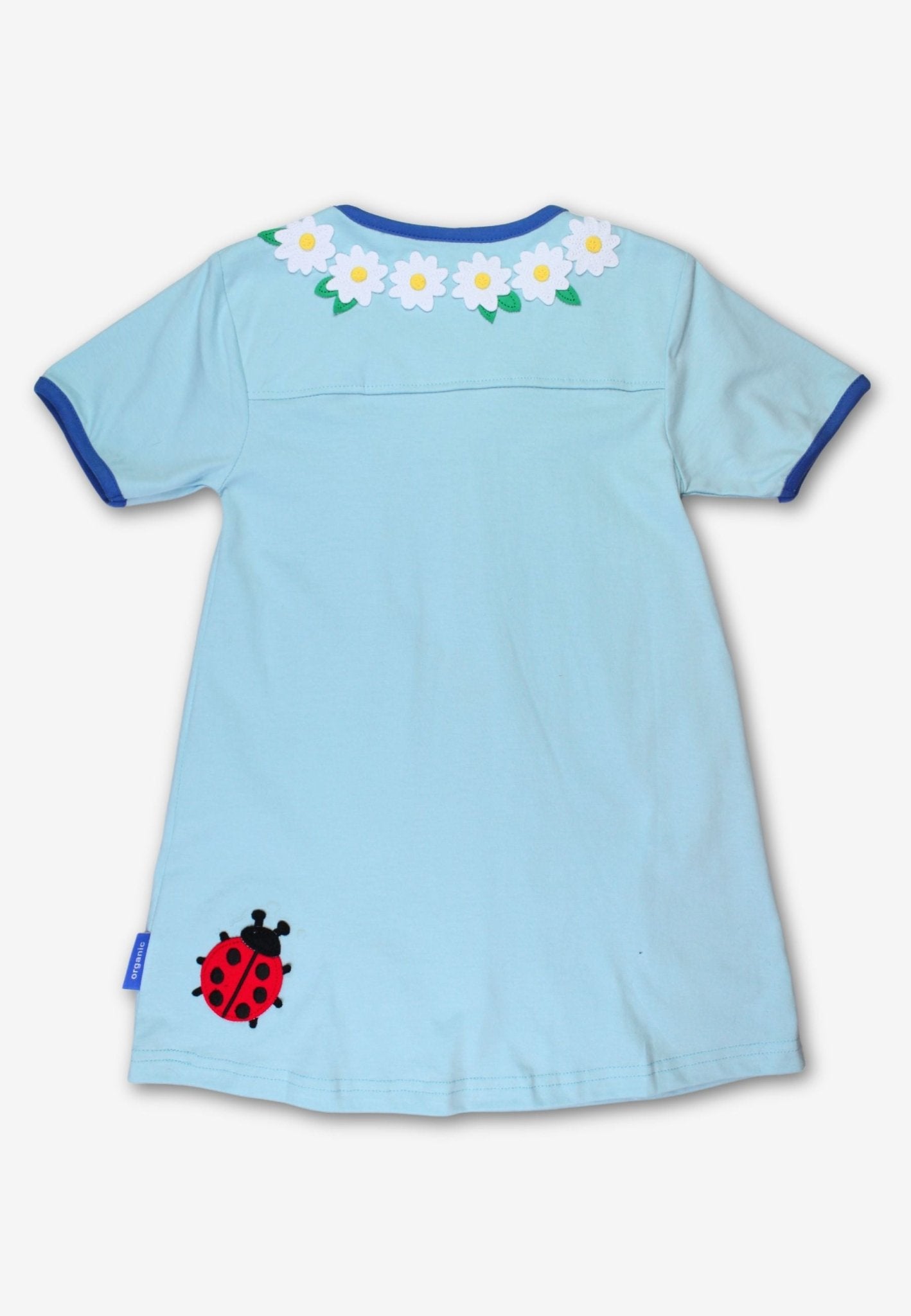 Organic English Garden Applique T Shirt Dress